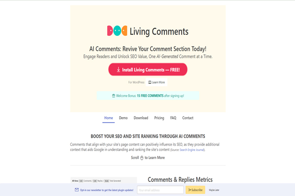 Living Comments-apps-and-websites