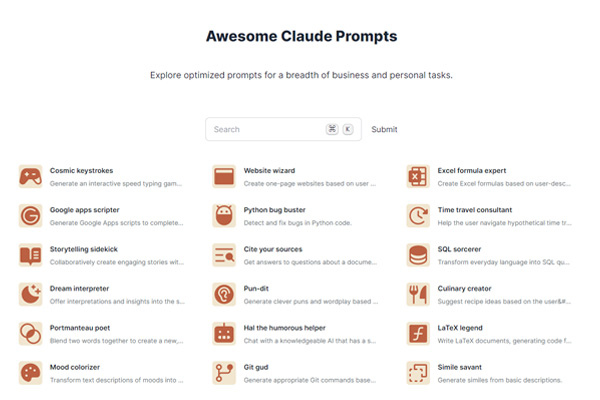 Awesome Claude Prompts-apps-and-websites
