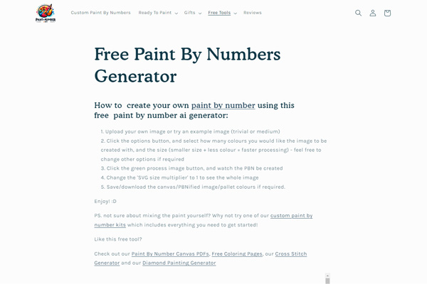 Paint By Number AI Generator-apps-and-websites