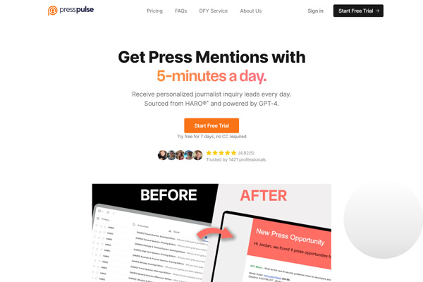 Press Pulse-apps-and-websites