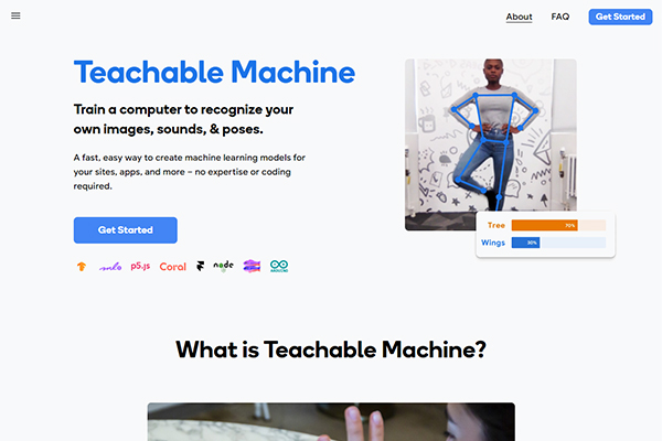 Teachable Machine-apps-and-websites
