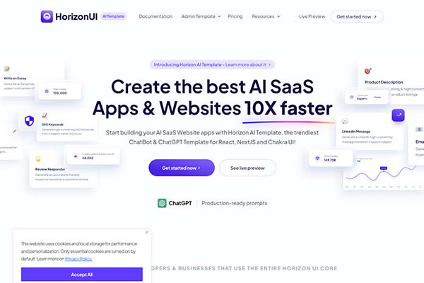 Horizon AI Template-apps-and-websites