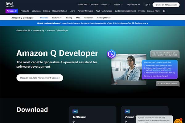 Amazon CodeWhisperer-apps-and-websites